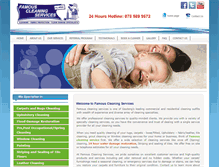 Tablet Screenshot of famouscleaning.co.za